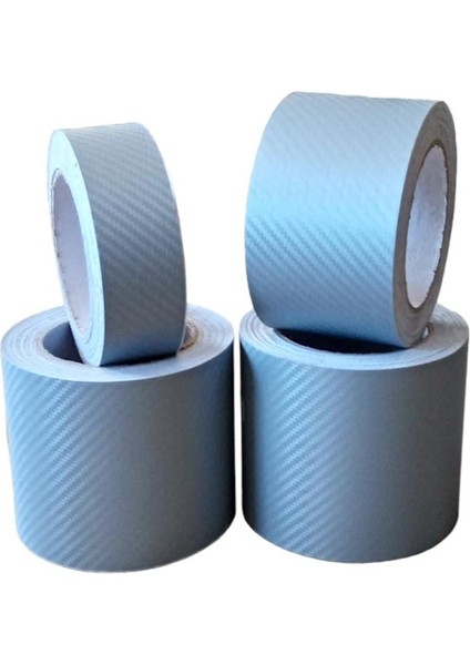 Gri Karbon Folyo Şerit Araç Direk Çıta Kaplama Folyosu