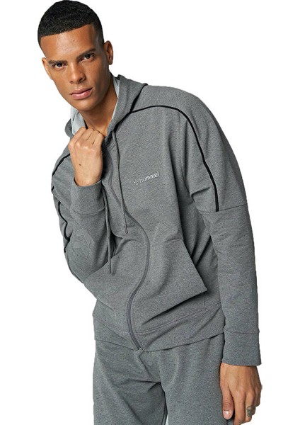 Hmlissina Zip Hoodie Erkek Gri Sweatshirt 921695-2833 modelleri