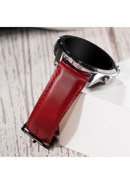 Hakiki Deri Saat Kordonu 20MM 22MM 24MM Fossil Diesel Polo Lacoste Casio Armani Tissot Nacar Klasik Saat Kordonu Kırmızı Deri Kayış