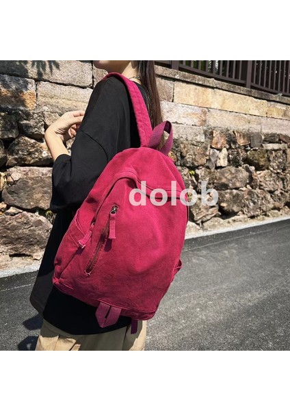 Retro Yıkanmış Kanvas Büyük Kapasiteli Sırt Ortaokul ve Lise Üniversite Öğrencisi Okul Kadın Açık Hava Seyahati Sırt Çantası (Yurt Dışından) modelleri