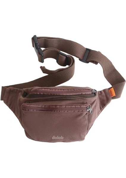 Kadın Crossbody Yıkanmış Kanvas Kadın Düz Renk Omuzdan Askili Edebi Rahat Göğüs Çanta (Yurt Dışından)