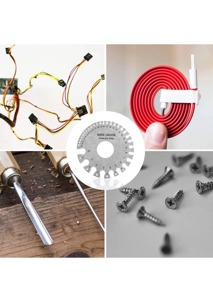 Işaretleme Ölçer Çift Taraflı Tel Ölçer Ölçüm Aracı 0-36 Amerikan Standardı ve 2 Adet Kaynak Kalınlığı Ölçerler (Yurt Dışından) fırsatları