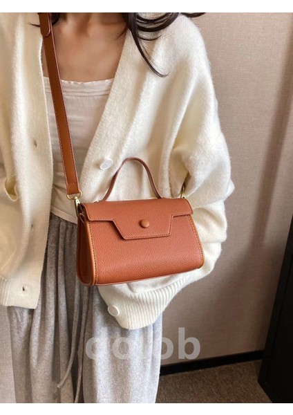 Kadın Üst Düzey Moda Retro Kadın Çok Yönlü Gündelik Hafif Lüks Elde Tutulan Omuz Çapraz Askılı Çanta (Yurt Dışından)