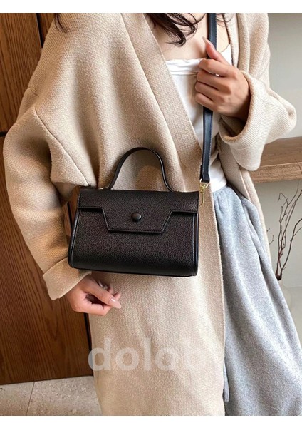 Kadın Üst Düzey Moda Retro Kadın Çok Yönlü Gündelik Hafif Lüks Elde Tutulan Omuz Çapraz Askılı Çanta (Yurt Dışından)