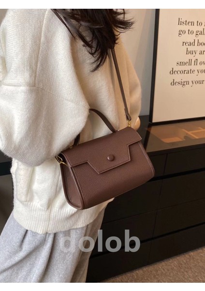 Kadın Üst Düzey Moda Retro Kadın Çok Yönlü Gündelik Hafif Lüks Elde Tutulan Omuz Çapraz Askılı Çanta (Yurt Dışından)