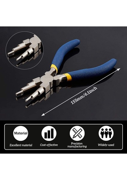 Takı Telini Sarmak ve Atlama Döngüleri Oluşturmak Için Sarma Aleti, 2 Parça Sarma Mandreli ve 1 Parça 6'sı 1 Arada Kefalet Pensesi (Yurt Dışından) fırsatları