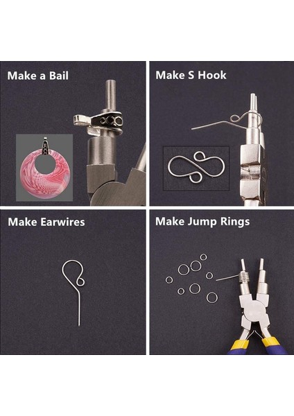 Takı Telini Sarmak ve Atlama Döngüleri Oluşturmak Için Sarma Aleti, 2 Parça Sarma Mandreli ve 1 Parça 6'sı 1 Arada Kefalet Pensesi (Yurt Dışından) indirimleri