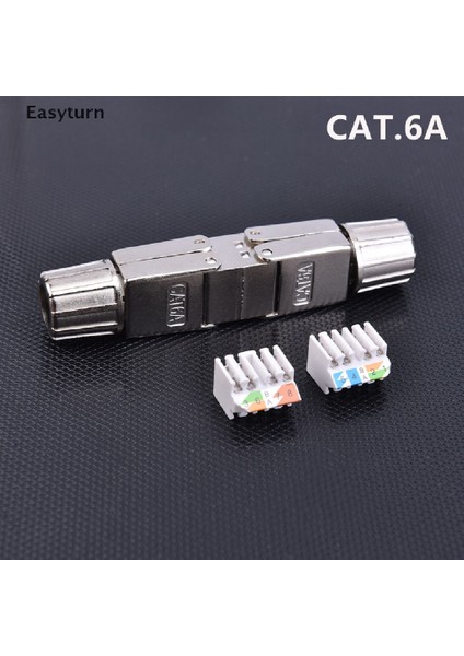 Easyturn CAT6A/7 Kablo Uzatma Bağlantı Adaptörü Bağlantı Kutusu RJ45 Lan Kablo Konnektörü Et (Yurt Dışından) fiyatları