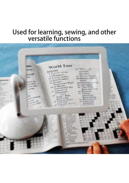 Daha Parlak LED Ekran Büyüteç Okuma Görüntüleyici Eller Serbest Büyüteç 3x - Beyaz (Yurt Dışından) modelleri