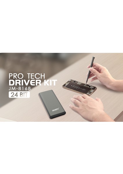 Göbeklady Jakemy JM-8168 Çok Amaçlı Manyetik Hassas 24'ü 1 Arada Vida Uçlu Tornavida Gri (Yurt Dışından) modelleri
