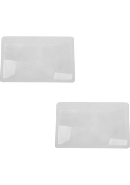 Nxfdsıoz 2 Adet 3 x Büyüteç Büyütme Büyüteç Fresnel Cep Kredi Kartı Boyutu Şeffaf Büyüteç (Yurt Dışından)