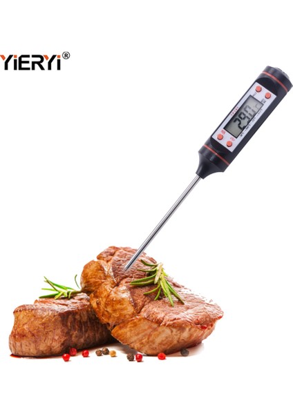 Yieryi TP101 Dört Düğmeli Gıda Termometresi/elektronik Barbekü Probu Termometresi/barbekü Termometresi (Yurt Dışından)