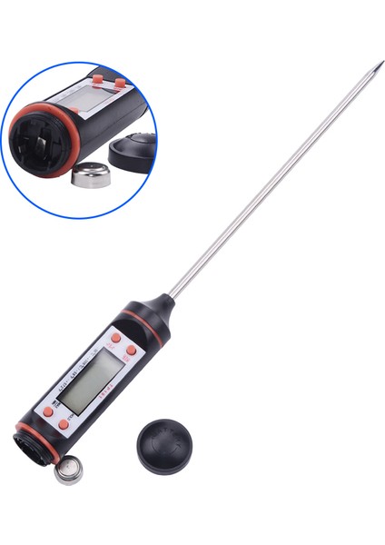 Yieryi TP101 Dört Düğmeli Gıda Termometresi/elektronik Barbekü Probu Termometresi/barbekü Termometresi (Yurt Dışından)