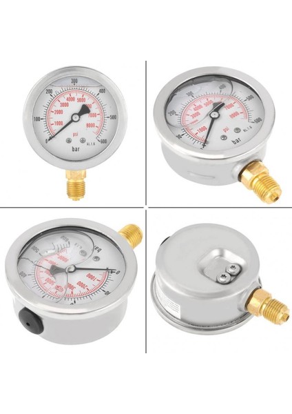 0-600BAR G 1/4 63MM Kadran Hidrolik Su Basıncı Ölçer Ölçer Ölçme Aracı (Yurt Dışından) modelleri
