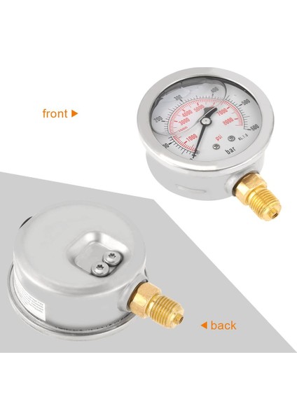 0-600BAR G 1/4 63MM Kadran Hidrolik Su Basıncı Ölçer Ölçer Ölçme Aracı (Yurt Dışından) indirimleri