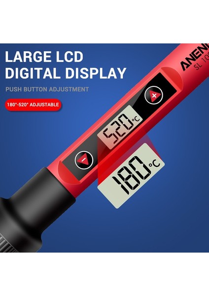 Aneng 60W Dijital Elektrikli Havya Sıcaklığı Ayarlanabilir 220V 110V Kaynak Aracı Seramik Isıtıcı Lehimleme Ipuçları (Yurt Dışından) fiyatları
