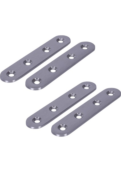 Düz Paslanmaz Çelik Tamir Tamir Sabitleme Plakası Braketleri Desteği 4 Adet (Yurt Dışından)