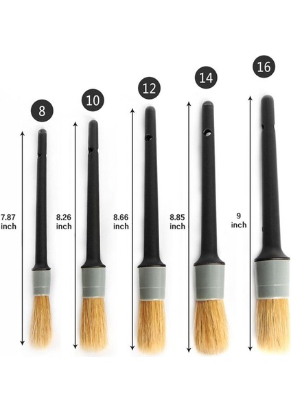 Doğal Detay Fırçası (5'li Set), Enes, Wels, Iç Mekan, Leatr, Trim, Havalandırma Kanalları, Amblemler Için Premium Detay Brus (Yurt Dışından) modelleri