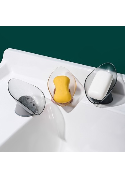 Sabun Kutusu Drenaj Sabunluk Ücretsiz Delikli Yaprak To T Çamaşır Sabunu Bulaşık Banyo Malzemeleri Pembe (Yurt Dışından) modelleri