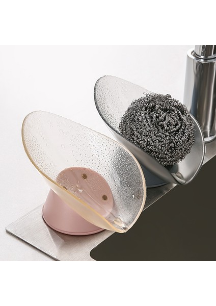 Sabun Kutusu Drenaj Sabunluk Ücretsiz Delikli Yaprak To T Çamaşır Sabunu Bulaşık Banyo Malzemeleri Pembe (Yurt Dışından) indirimleri