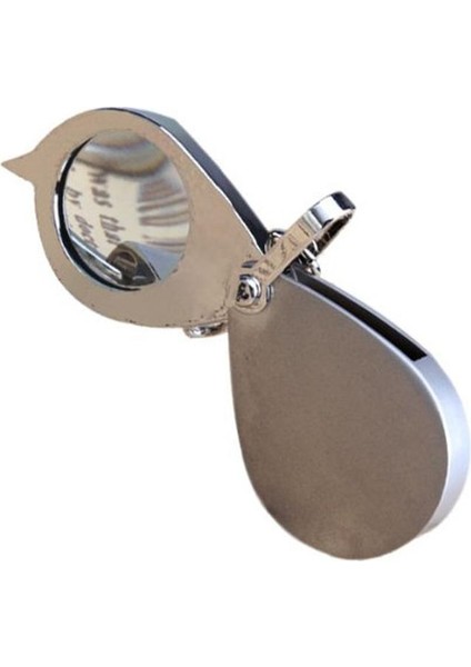 30MM 3x Cep Katlanır Büyüteç Okuma Büyüteç Büyüteç Anahtarlık Gümüş (Yurt Dışından) fiyatları