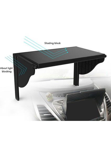 Araba Güneş Gölge Kapağı 5.5-10 Inç Evrensel Bariyer Aydınlatma Koruması Navigasyon Ekranı Güneş Gölge Visor Hood (Yurt Dışından) modelleri