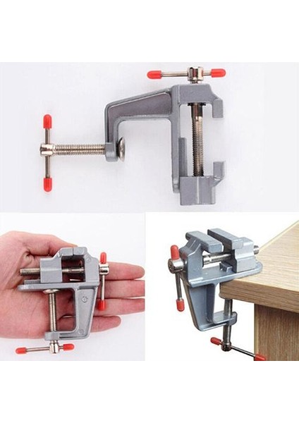 3.5 Inç Alüminyum Küçük Kuyumcular Hobi Masa Üzerinde Kelepçe Tezgah Mengenesi Mini Alet Yardımcısı (Yurt Dışından)