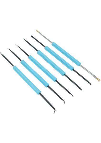 6 Adet Lehim Sökme Yardımı Aracı Devre Lehimleme Yardımı Pcb Temizleme Kiti Mavi (Yurt Dışından)
