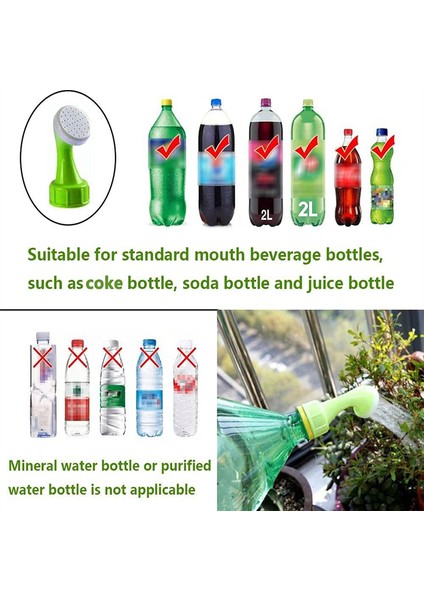 Adet/torba Şişe Kapağı Yağmurlama Pvc Plastik Sprey Waterer Yağmurlama Sulama Memesi Aracı Küçük Meme Yağmurlama Kafası (Yurt Dışından)