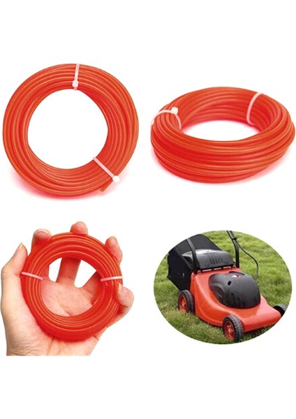 10 M x 2mm Strimmer Hattı Çalı Tırpan Çim Düzeltici Naylon Kordon Tel Yuvarlak Dize Podazz (Yurt Dışından)