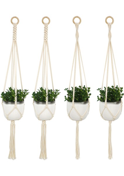 El Yapımı Makrome Saksı Net Asılı Sepet Bitki Askıları Bahçe Balkon Dekor Jessica (Yurt Dışından) fiyatları