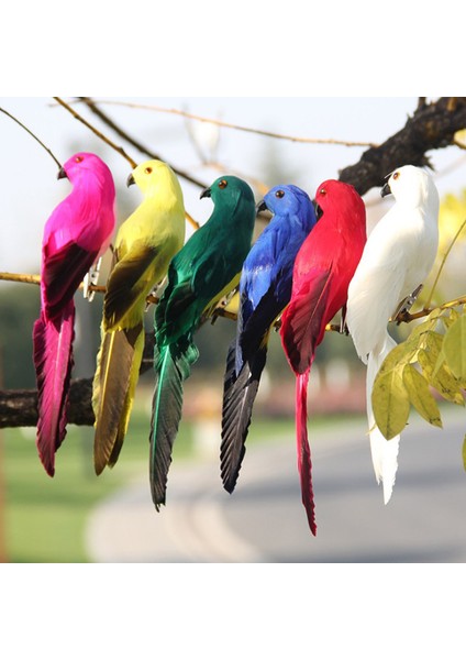 2020 Yeni 20CM Sevimli Renkli Yapay Papağan Kuş Ev Dekor Bahçe Malzemeleri Jessica (Yurt Dışından) fiyatları