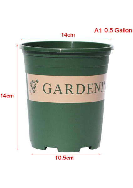 Dayanıklı Plastik Galon Saksı Sebze Bitki Bahçe Fidanlık Ekici Pot Jing (Yurt Dışından)