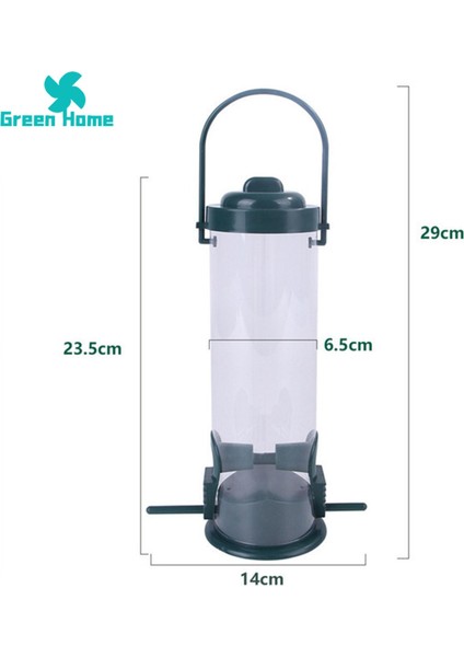 Yeşil Ev Papağan Yiyecek Kutusu Ayrılabilir Uçan Hayvan Otomatik Ayak Besleme Aracı (Yurt Dışından) fiyatları