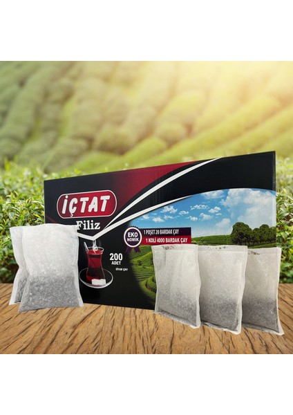 Içtat Filiz Demlik Süzen Poşet 30 gr -200 Adet