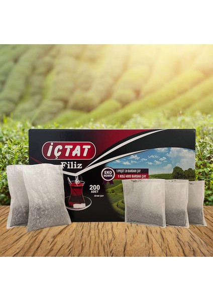Içtat Filiz Demlik Süzen Poşet 30 gr -200 Adet