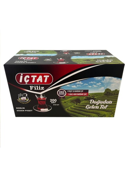 Içtat Filiz Demlik Süzen Poşet 30 gr -200 Adet