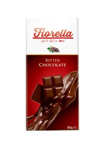Fiorella Bitter Çikolata Tablet 80 Gr. 10'lu (1 Kutu) fırsatları