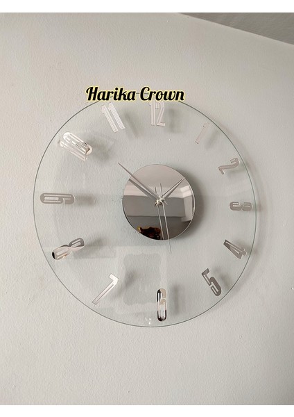 Gerçek Aynalı Dekoratif Duvar Saati (40- 50 Cm)