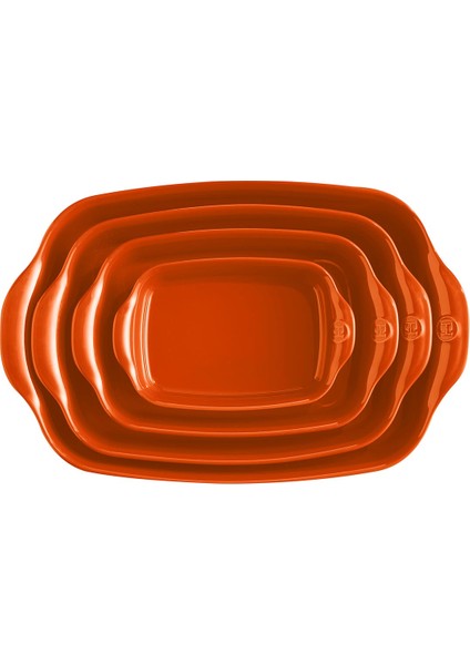 Tart Börek Fırın Kabı Dikdörtgen 22 x 14,5 cm Turuncu/toscane
