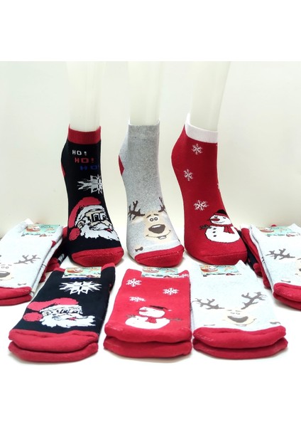 Kışlık Havlu Çorap Yarım Konç Patik Unisex 12 Çift