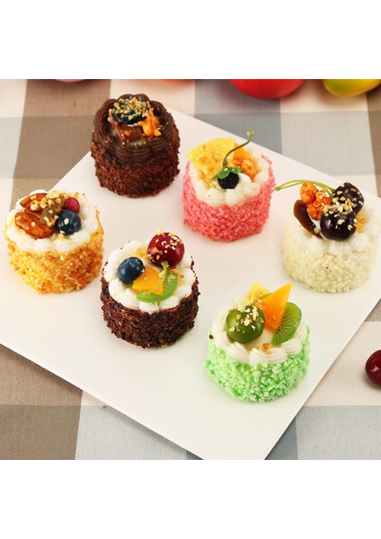 6 Adet Yapay Simülasyon Kek, Gerçekçi Cupcake Ekmek Tatlı Modeli Ekran Kek Fotoğraf Prop Ev Dekorasyon (Yurt Dışından) fiyatları