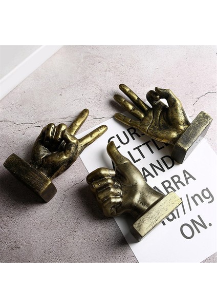 El Parmak Hareketi Masası Heykelleri Parmaklar Heykel Yaratıcılar Ev Yatak Odası Dolabı Raf Dekorasyon 9X15 cm (Yurt Dışından) indirimleri