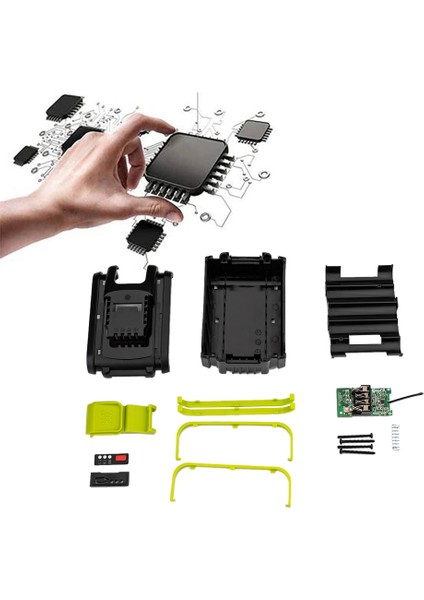 Ekranlı 10 Çekirdekli 20V Lityum Kit Için Plastik Kasa+Koruyucu Kart (Yurt Dışından) indirimleri