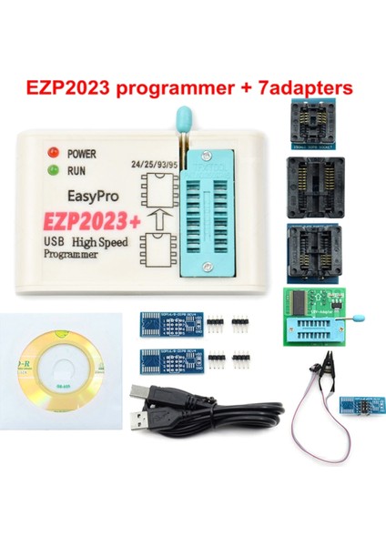 EZP2023+ Yüksek Hızlı Spı Flash Programcı EZP2023 Desteği 24/25/93/95 Eeprom Bios 25T80 Çevrimdışı Kopya Yazma (Yurt Dışından)