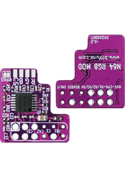N64 Ntsc Konsolları Için N64 Rgb Mod Kiti Ntsc Modifiye Rgb Çıkış Modülü Için Rgb Modül Çipi (Yurt Dışından)