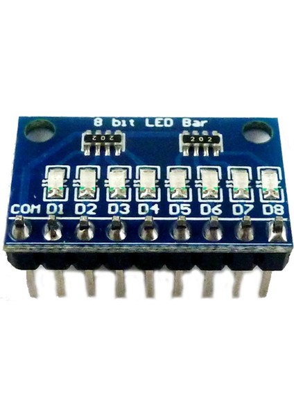 1 Adet 3.3V 5V 8 Bit Mavi Ortak Katot LED Gösterge Modülü Dıy Kiti Nano Nodemcu V3 (Yurt Dışından)