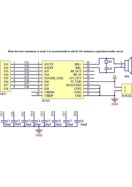 SV19T Ses Çalma Modülü Bire Bir Tetikleyici Seri Port Kontrol Segment Tetikleyici Mp3 Ses Modülü Desteği Tf Kart (Yurt Dışından)