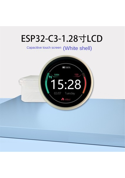 ESP32-C3 Geliştirme Kartı 1.28 Inç 240X240 IPS Akıllı Ekran LCD Modül Wifi&bluetooth Dokunmatik, Beyaz Kabuk (Yurt Dışından)