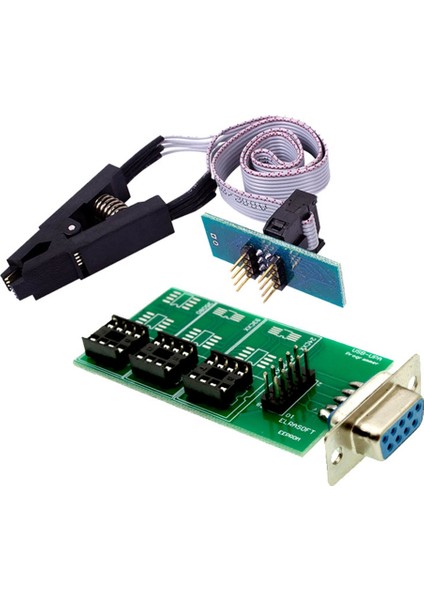 Upa USB V1.3 Xprog Ecu Chip Tuning Programcısı Eeprom Kart Adaptörü, 24CXX ve 25 Cips Için Sop8 Soıc8 Klipsli (Tam) (Yurt Dışından)